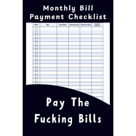 Stocking Stuffers for Dad: Monthly Bill Payment Checklist - Expense and Bill Tracker Notebook - Funny Gifts for Men Who Have Everything