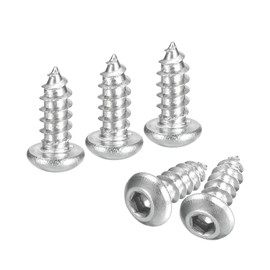 QUARKZMAN M3 x 8mm 304 Stainless Steel Hex Self Drilling Screws Wood Screw 200pcs