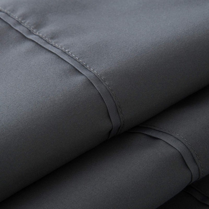Bedsure Pillow Cases 2 Pack Dark Grey - Brushed Polyester