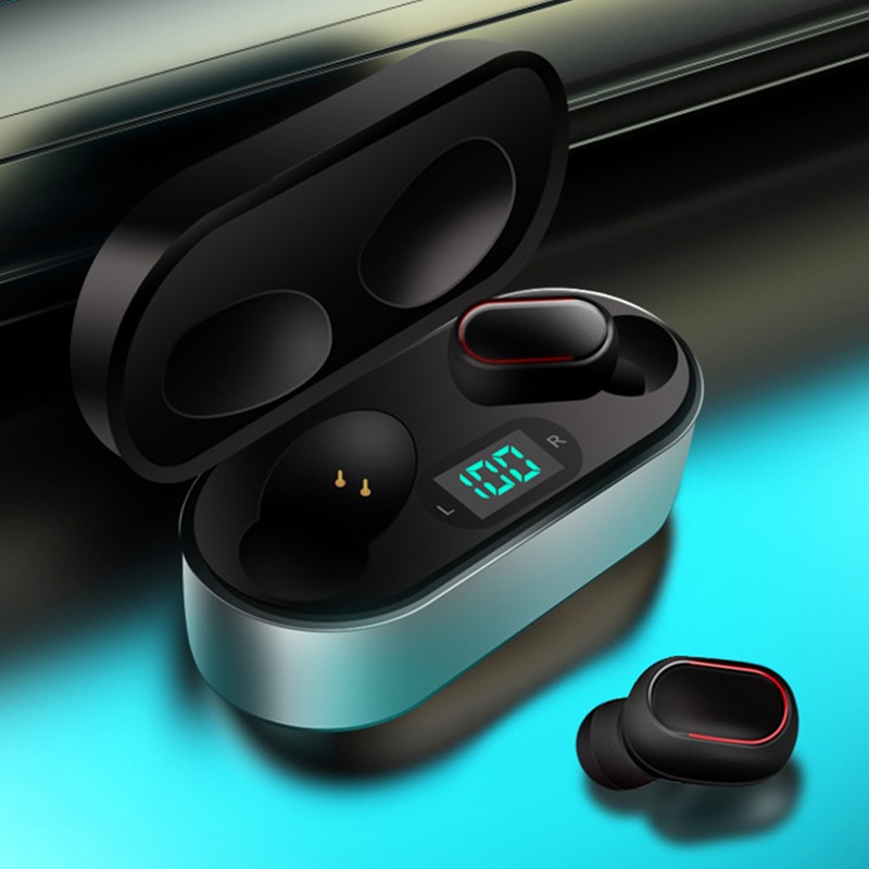 V3 TWS Bluetooth Headset 5.0 Wireless Intelligent Noise Reduction LED