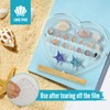 Mini Heart Acrylic Magnetic Seashell Display Box with Hold Base,