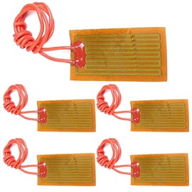 Harissess 12V 7W Flexible Polyimide Heater Plate, Adhesive Hot Foil Heater PI Heating Film 25mmx50mm(Pack of 5)