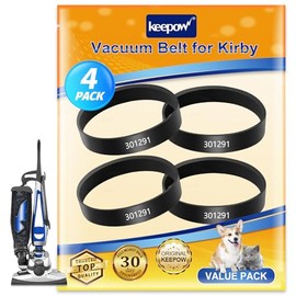 KEEPOW Vacuum Belt for Kirby, 301291G Replacement Belt Compatible with Kirby Sentria Series, Avalir 2, G3 G4 G5 G6 G7 (4 Pack)