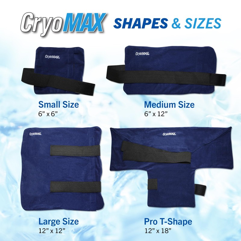 CryoMAX Cold Pack, Reusable, 8 Hour Cold Therapy Ice Pack,