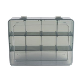 Vidifor 12 Large Plastic Craft Storage Containers, Compartment Storage Container, Parts Storage Box with Adjustable Dividers for Sewing Arts, Washi Tape Batteries Electronics Parts and More