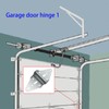 2 Packs Garage Door Hinges #1 with Galvanized Finish -