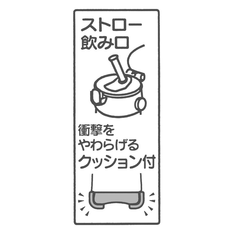 スケーター(Skater) 子供用 水筒 クリアボトル ストロー付き スヌーピー ディズニー 480ml PDSH5