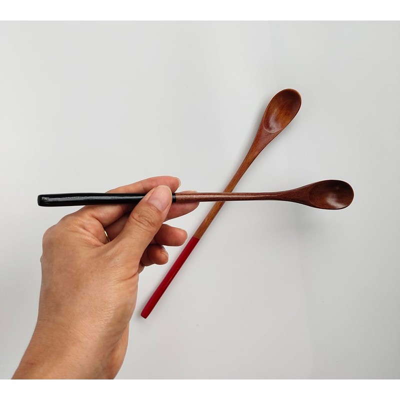 KXLCGYK Wooden Muddler Spoon Set of 2 Long Spoons Stirring