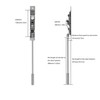 TOGU 2 Pack Lever Extension Flush Bolt Latch Slide Bolt