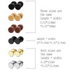 6 Pairs 8MM Mens Stainless Steel Wood Screw Stud Earrings