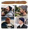 Wool Fisherman Beanies for Men Women, Short Knit Fall Winter