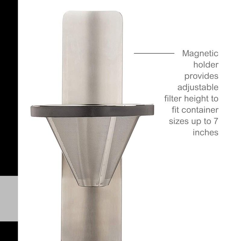 AdHoc Mr. Brew Pour-Over Coffee Maker - Double-Walled Stainless Steel