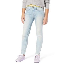 Signature by Levi Strauss & Co. Gold Label Girls' Super Skinny Jeans, One Wish Destructed, 18
