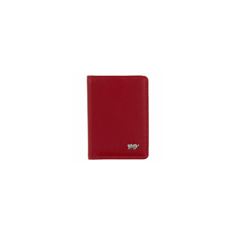 BRAUN BÜFFEL Golf 2.0-10 Genuine Leather Card Holder, red, Classic