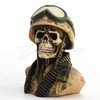 Veronese Design 2 3/4 Inch Military Skeleton Half Bust Miniature