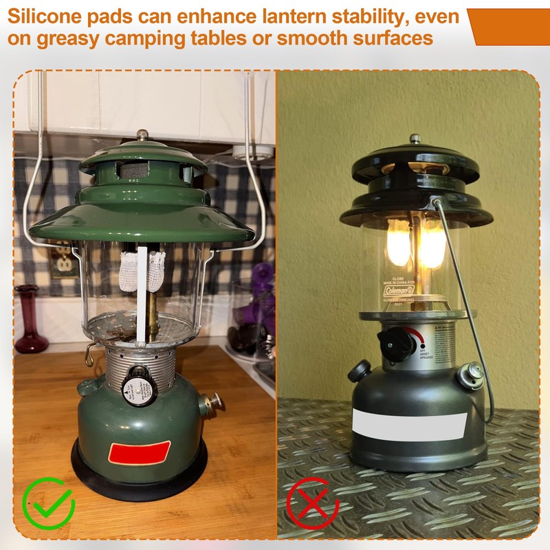 SUNJIKA Silicone Kerosene Tank Base for Coleman Lanterns, Scratch-Resistant &