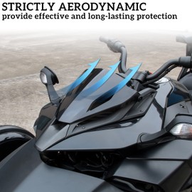 SAUTVS Tinted Gauge Spoiler for Can Am Spyder F3 F3 S 2015-2023, Smoked Gauge Shield Support Gauge Spoiler Cover for Canam Spyder F3 / F3-S 2015-2023 Accessories, Replace #219400531