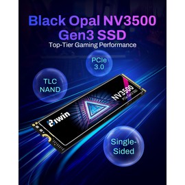BIWIN Black Opal NV3500 M.2 SSD 2TB, PCIe Gen 3x4 NVMe 1.4 with HMB & SLC Cache, Read Speed Up to 3500 MB/s, Internal PC Solid State Drive for Laptop & Desktop