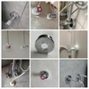 sunnates 2PCS Split Pipe Decorative Cover 20mm Raised Faucet Decorative