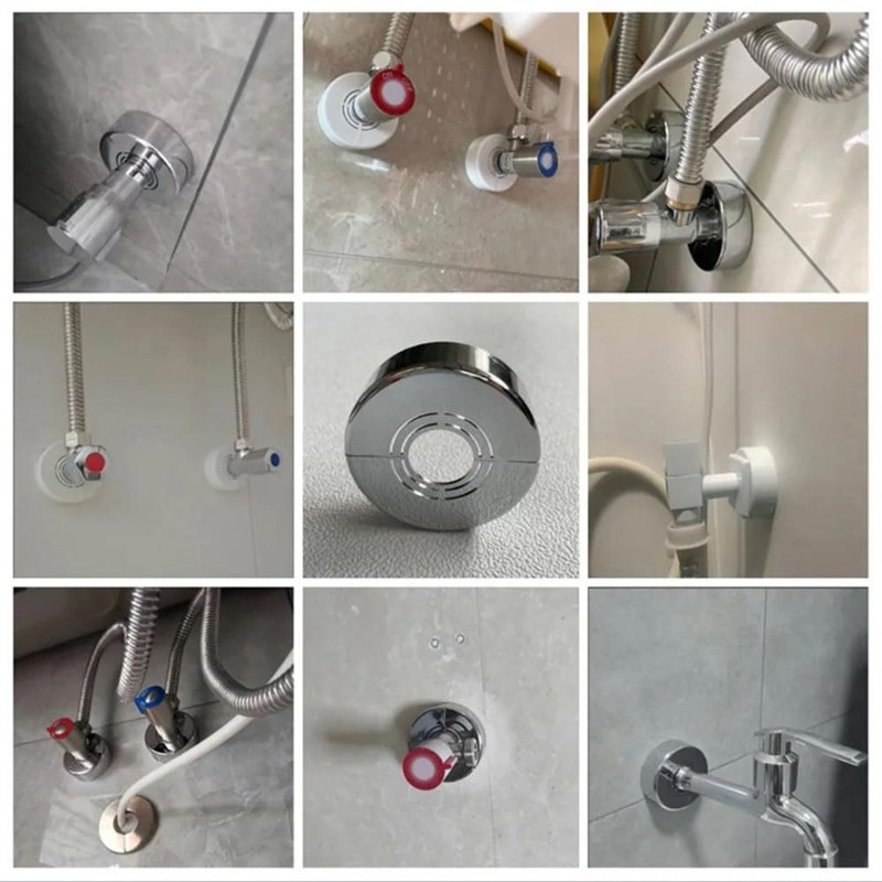 sunnates 2PCS Split Pipe Decorative Cover 20mm Raised Faucet Decorative