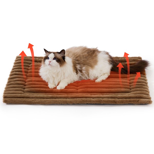 Bedsure Self Warming Cat Bed, Medium Self Heating Dog Crate
