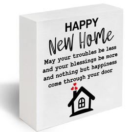 2025 Housewarming Gifts, 2025 Happy New Home Wooden Box Sign Decor, Funny Sweet Home Sign, New Home Owners, New Home Gift Ideas, New House Must Haves -A04