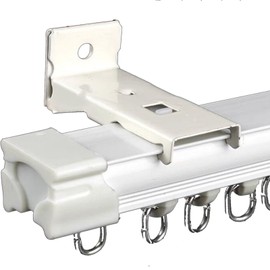 Side Ceiling Curtain Track Mount Bracket Curve Curtain Track Bracket Curtain Mounted Bracket for Side Mounted or Ceiling Mounted