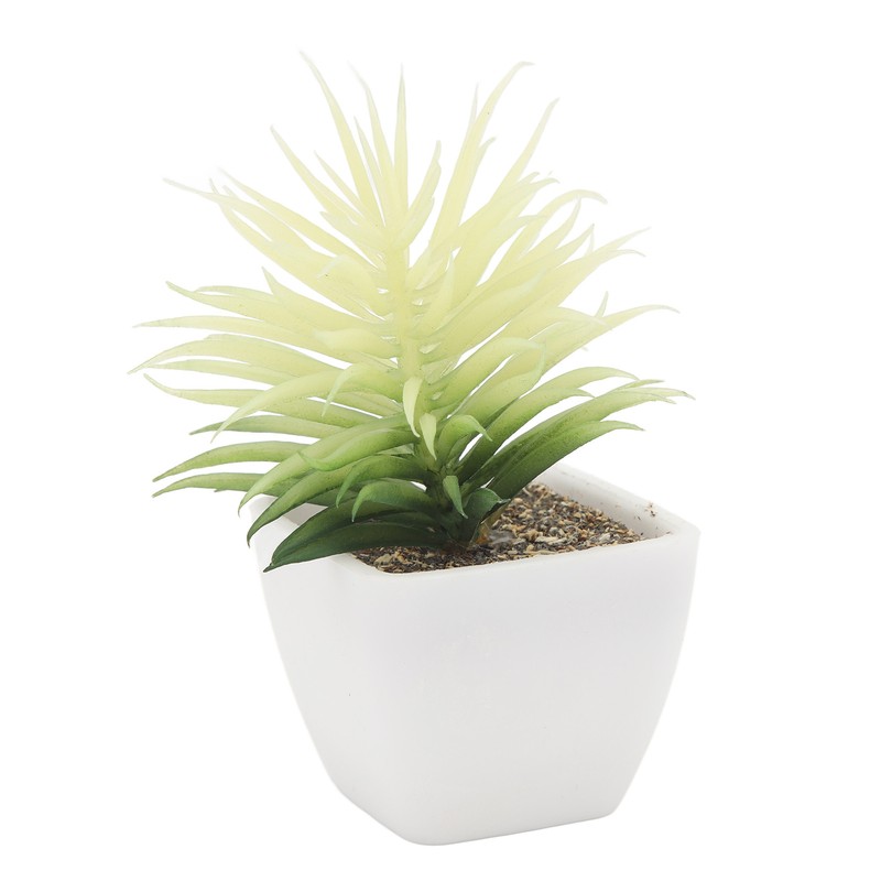 6PCS Potted Artificial Succulents Artificial Plants in Pots Plastic Fake