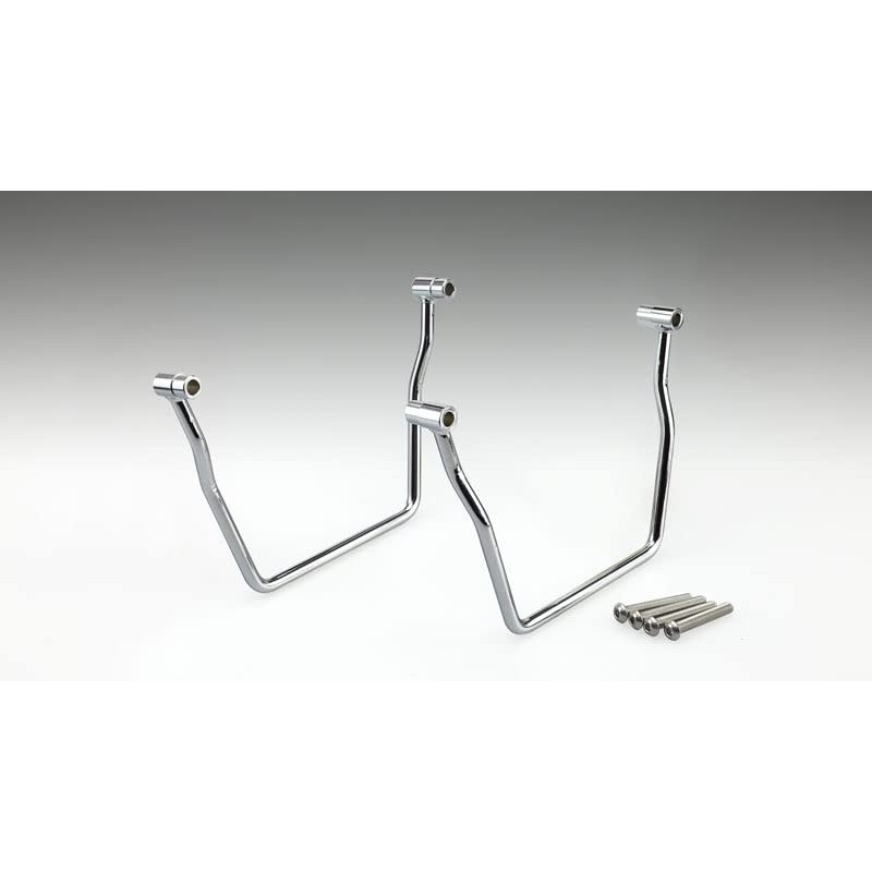 キジマ(Kijima) バイクパーツ サイドバッグサポート スチール製 ドラッグスター250/1100/1100クラシック 左右セットクロームメッキ 210-453