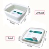 FOSJGO Collapsible Dish Basin with Drain Plug and Carry Handles