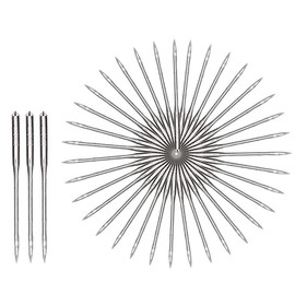 100Pcs Sewing Machine Needles, Universal Heavy Duty 5 Sizes 65/9 75/11 90/14 100/16 110/18 Flat Shank Sewing Needles for Most Sewing Machine