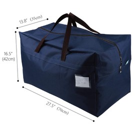 iwill CREATE PRO 100L Storage Organizer Bags, College Dorm room Storage Bag, Traveling Duffel Tote Storage Bag,Blue