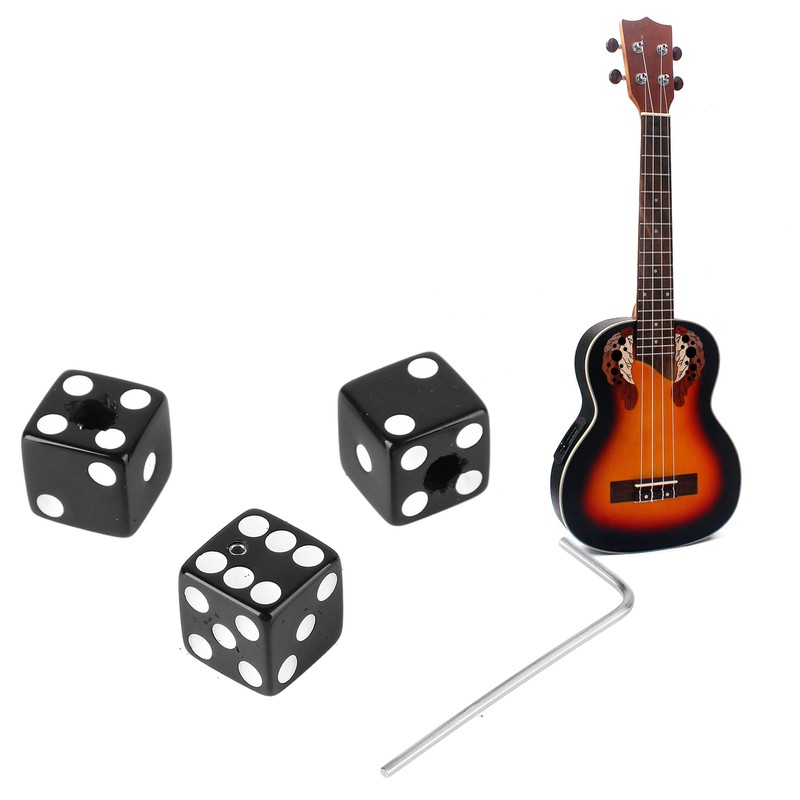 3PCS Guitar Volume Control Knobs Dice Shape Speed Control Knobs
