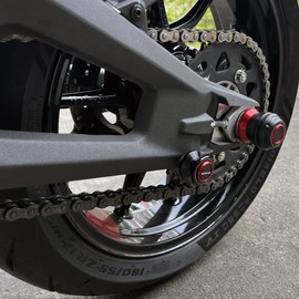 Mokiton Motorcycle M6 Swingarm Spools Slider Compatible With Ducati Monster 821 937 950 695 696 796 797 1200 1200S 1200R 2007-2023 2024 2025 | Rear Stand Screws Monster937 Accessories (Red)