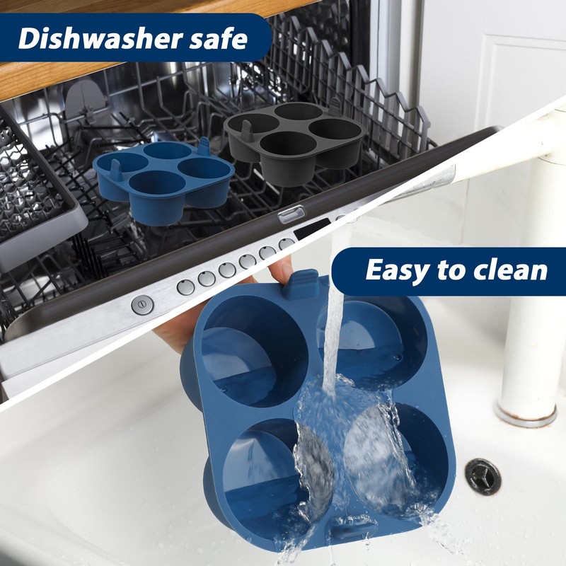 Webake 2PCS Jumbo Silicone Air Fryer Muffin Pan for Baking,