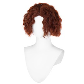 CHC FAIRY Short Brown Curly Bob Wig for Women Daily Use Party (Brown)