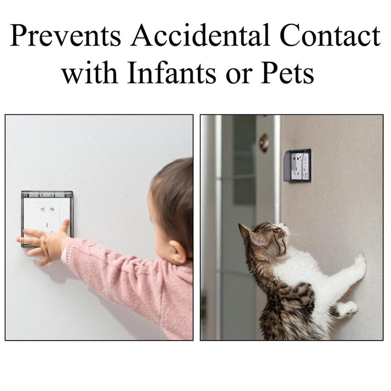 Waterproof Switch Cover, 7.5 Height, Bathroom Socket Protector, Safety Socket