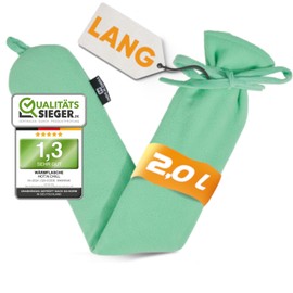 HOT.N.CHILL® 2L Hot Water Bottle Long [73 cm] - Perfect as Shoulder & Neck Hot Water Bottle - Leak-proof Hose Hot Water Bottle for Tying - Long Hot Water Bottle 2.0 L, Cuddly Bed Bottle