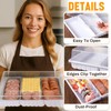 Shellwei 10 Pack Extra Large Divided Charcuterie Board with Lid