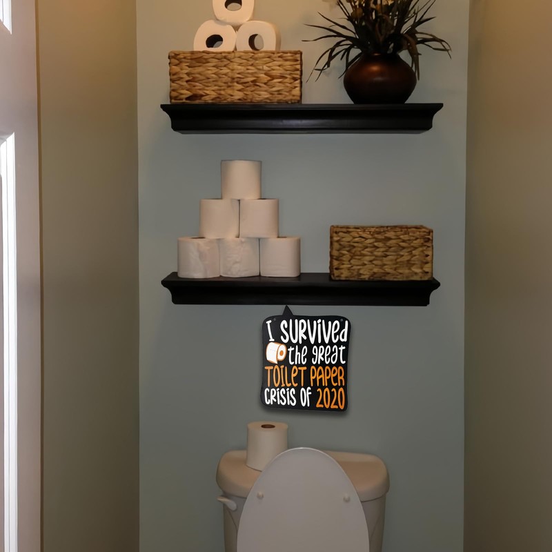 AIM & GGKK Bathroom Wall Decor Signs - Humorous Toilet
