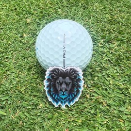 Dirty Birdie Golf | Premium Metal Golf Ball Markers | Cool & Stylish Golf Accessories | Fun Ball Marker (Lions Mane)