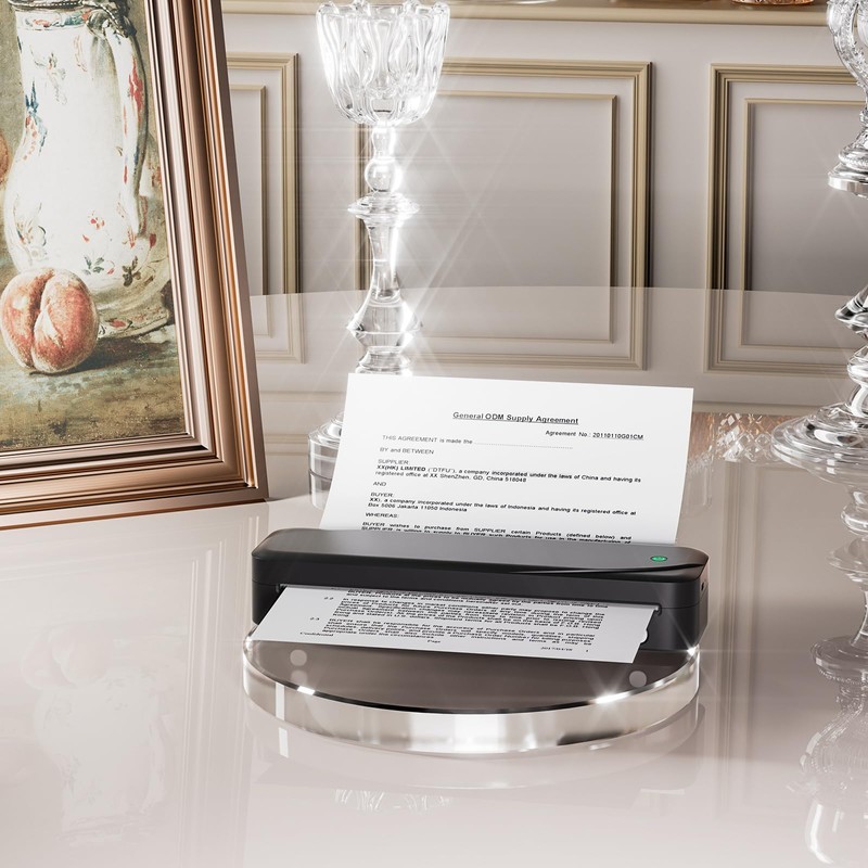 Thermal Printer Paper A4-8.27"×11.69" (210x297mm) Compatible with Phomemo M08F/M832/M833/M834/M835 Thermal