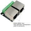 Teansic 2PCS RJ45 Ethernet Dual Female Terminal Breakout Board,3.5mm Pitch