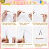 JSRQT 10Pcs Punch Needles Kit with Wooden Handles,Adjustable Punch Needle