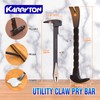 KARRYTON 4-Piece Heavy-Duty Pry Bar Set – 12" & 10"