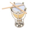 Miniature Timpani Model Decorative Exquisite Copper Timpani Ornament for Graduation