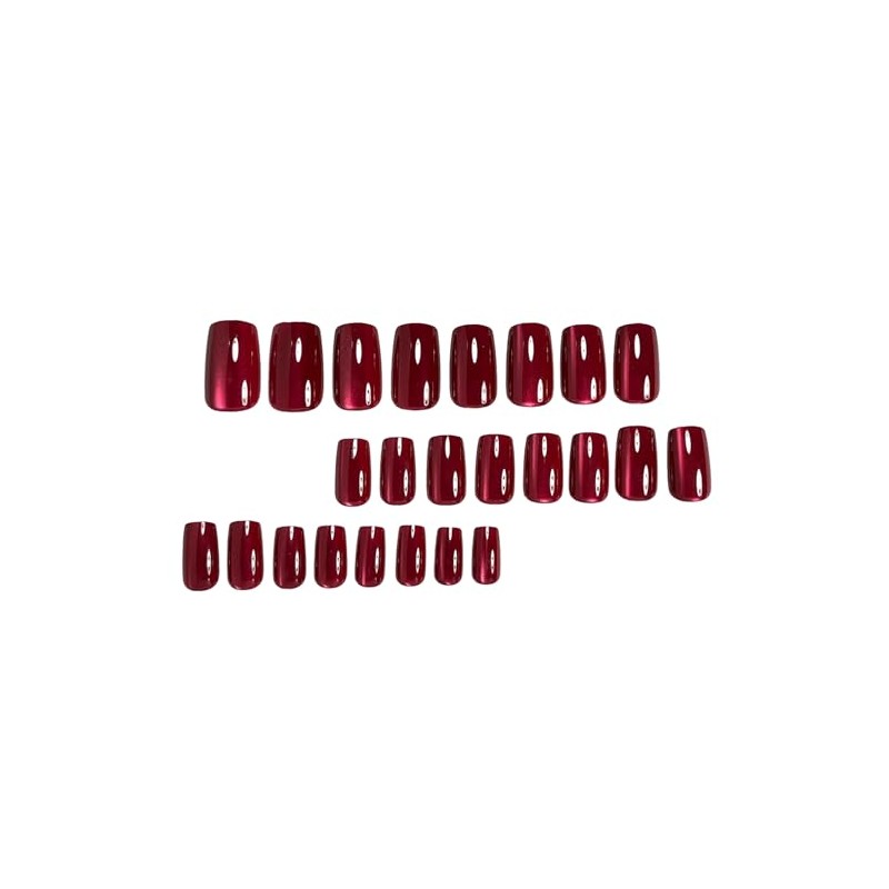 Advanced purple gradient style,Short almond-shaped nails,12 sizes - 24 nail