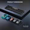 LEKATO Guitar Pedal Board, Pedal Board with Built-in Power Supply,