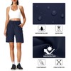 Ksmien - Pantalones cortos cargo para mujer, de secado rápido,