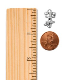 Inspired Silver - Petite Cheerleader Silver Pendant Necklace for Women - Unique Charm with Lobster Claw Clasp